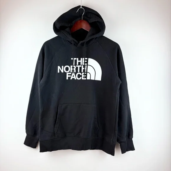 The North Face Womens Half Dome Fleece Pullover Hoodie Cozy Classic Lounge M EUC - Picture 3 of 7